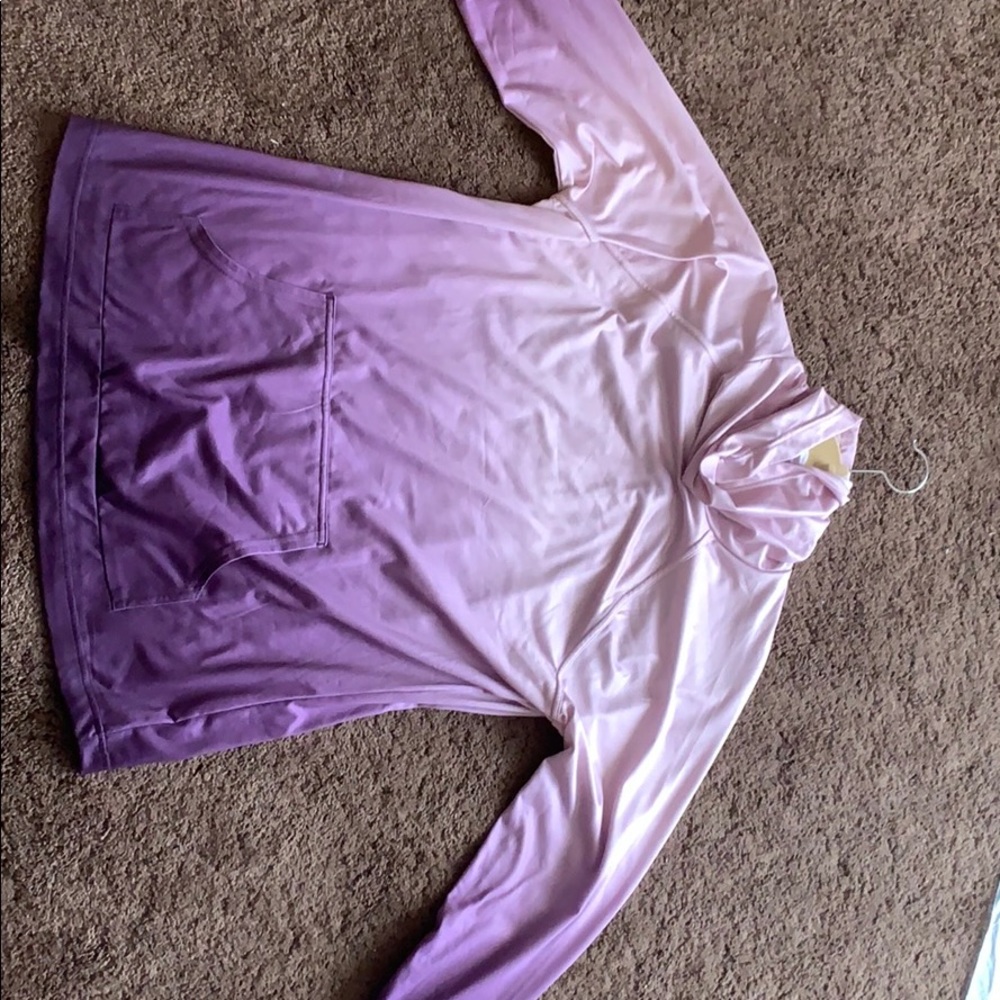 Long sleeve ombré purple thermal